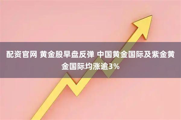 配资官网 黄金股早盘反弹 中国黄金国际及紫金黄金国际均涨逾3%